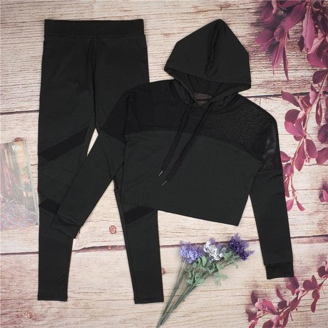 Women Yoga Top + Sports Pants Sport Suit  Yoga Set Running Fitness Training Clothing for Women Sportswear for Women Fitness TZ8